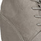 Carlos by Carlos Santana Women's Wills Lace up Wedge Gray Size 10 M