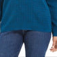 Karen Scott Women's Cable Knit Henley Sweater Blue Size X-Small
