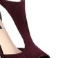DKNY Women's Colby Leather Open Toe T-Strap Classic Pumps Red Size 9.5