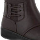 Easy Street Women's Round Toe Wedge Zip up Booties Brown 8.5 M