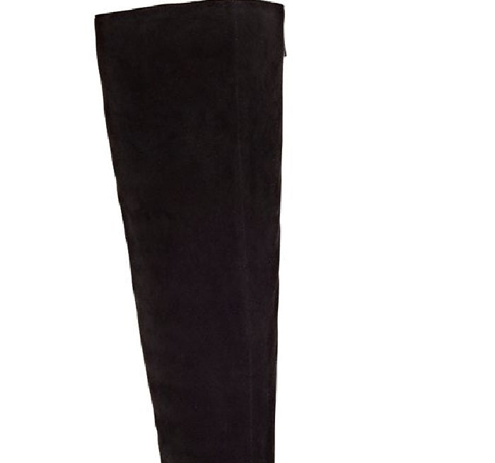INC International Concepts Women's Radella Wide Calf Leather Knee High Boots Black Size 8.5 M