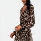Taylor Women's Chiffon Maxi Dress Brown Size 10