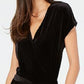 Alfani Women's Belted Velvet Jumpsuit Black Size Petite Large