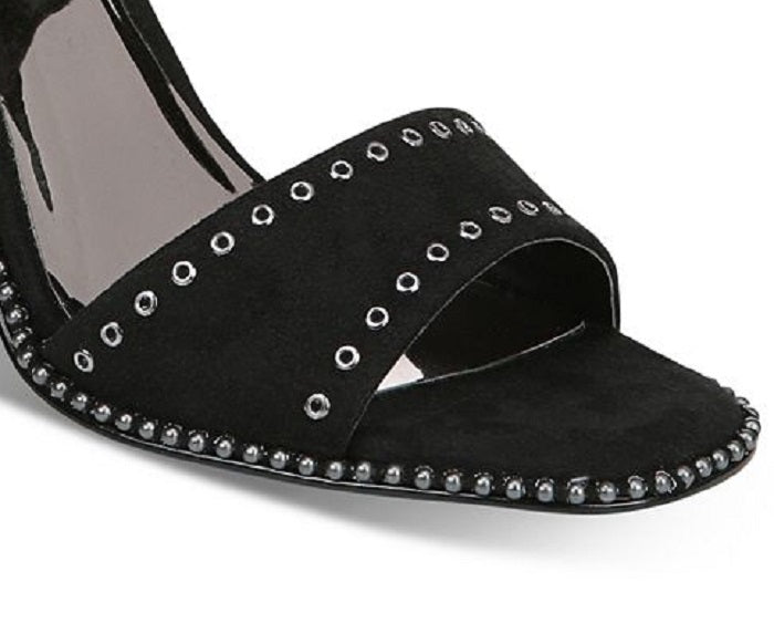 Carlos By Carlos Santana Women's Nelli Ankle Strap Heeled Sandal Black Size 9.5 M