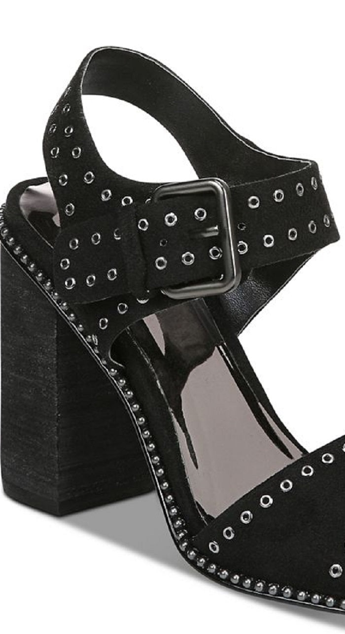 Carlos By Carlos Santana Women's Nelli Ankle Strap Heeled Sandal Black Size 9.5 M