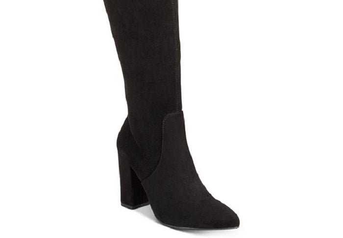 Material Girl Women's Bravy Closed Toe Over Knee Fashion Boots Black Size 9 M
