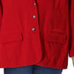 Ralph Lauren Women's Plus Sweater Knit Blazer Red Size 1X