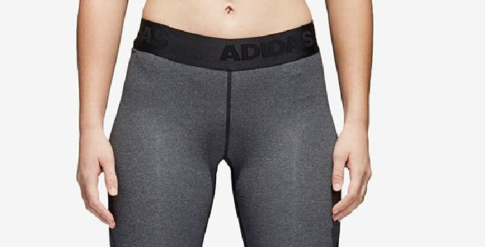 Adidas Women's Fitness Alphaskin Capri Pants Gray Size XX-Large