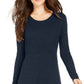 Style & Co Women's Ribbed Sweater Dress Blue Size PP