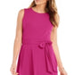 Charter Club Women's Tie Waist MIDI Dress Pink Size X-Small