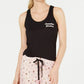 Jenni Women's Keyhole Back with Sleep Tank Top Black Size M