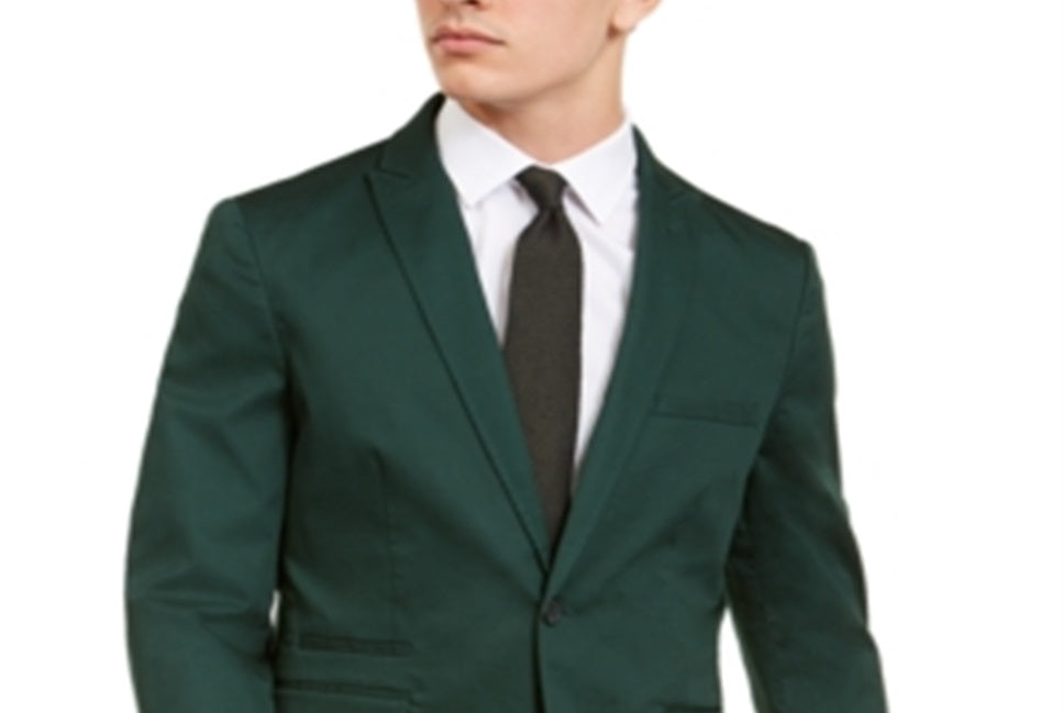 INC International Concepts Men's Slim Fit Jacket Green Size Small