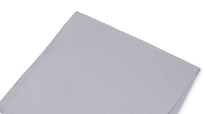 Club Room Men's Simple Silk Handkerchief Pocket Square Grey Size Regular