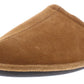 गोल्ड टो पुरुषों के साबर मेमोरी फोम स्लिप ऑन स्लीपर्स ब्राउन, साइज़ एक्स्ट्रा-लार्ज