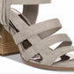 Carlos By Carlos Santana Women's Neveah Suede Gladiator Dress Sandals Gray Size 8.5 M