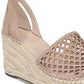 Franco Sarto Women's Calabria Leather Closed Toe Casual Platform Sandals Pink Size 8 M