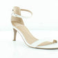 Material Girl Women's Leather Peep Toe Casual Ankle White Size 9 M
