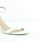 Material Girl Women's Leather Peep Toe Casual Ankle White Size 9 M