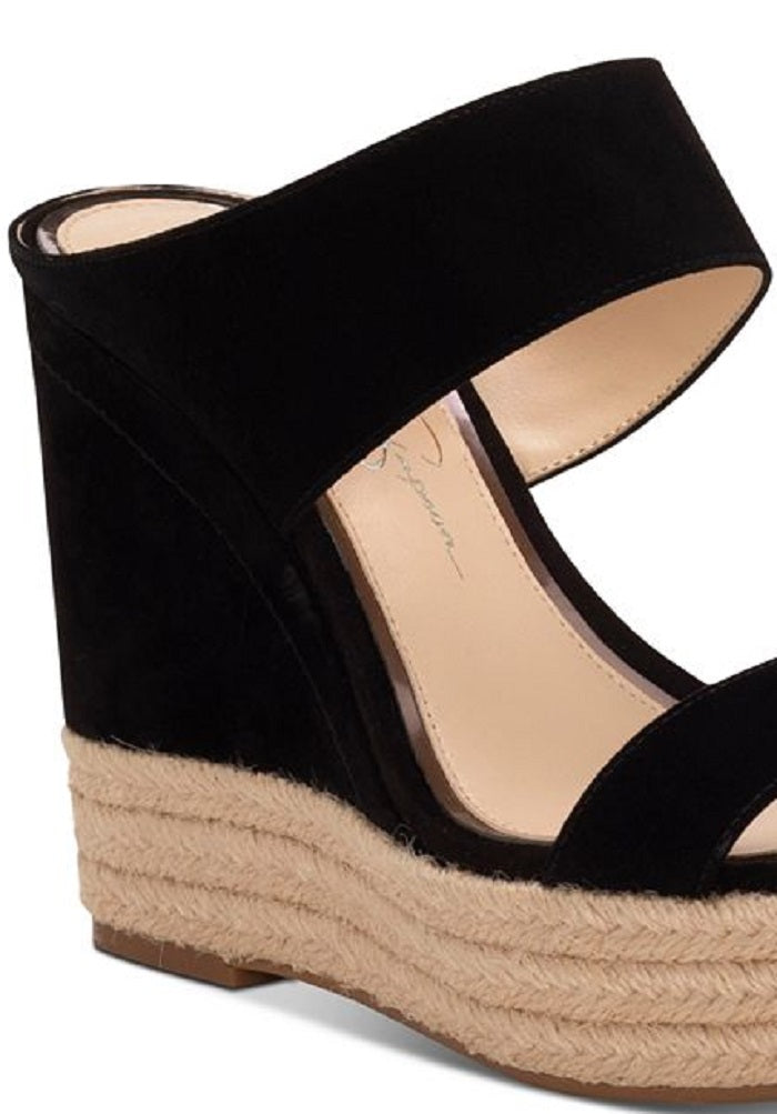 Jessica Simpson Women's Siera Platform Wedges Sandel Black Size 5.5