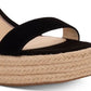 Jessica Simpson Women's Siera Platform Wedges Sandel Black Size 5.5