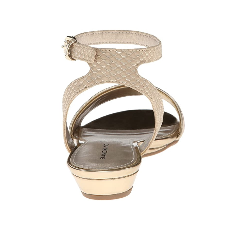 Bandolino Women's Adecyn Synthetic 1 Dress Sandal,Light Gold Multi Size 10 M