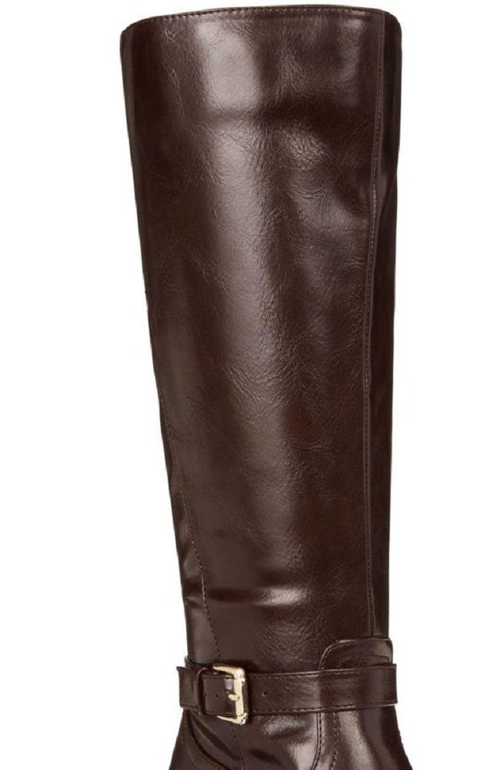 Karen Scott Women's Fayth Closed Toe Knee High Fashion Boots Brown Size 7 M