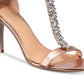 Badgley Mischka Women's Janna Open Toe Casual T-Strap Sandals Pink Size 8.5 M