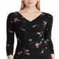 Ralph Lauren Women's 3/4 Sleeve Wrap Dress Party Dress Black Size 6 Petite