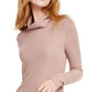 INC International Concepts Women's Shimmer Turtleneck Pink Size Medium