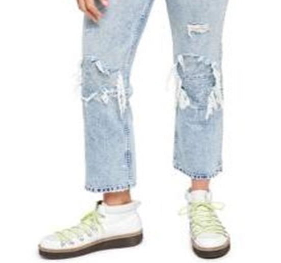 Free People Women's My Own Lane Jeans Blue Size 26