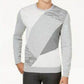 Alfani Men's Angled Colorblocked Pullover Sweater Gray Size X-Large