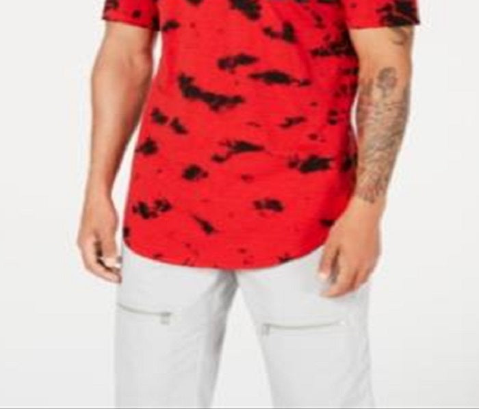 INC International Concepts Men's Tie Dye Plus T-Shirt Red Size Small
