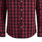 Jack & Jones Men's Essential Gingham Shirt Red Size Medium