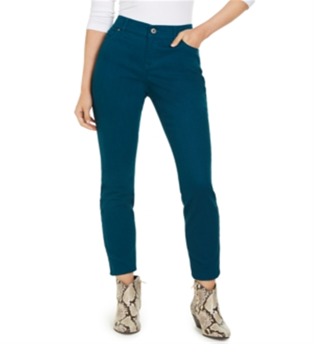 INC International Concepts Women's Essentials Curvy Fit Skinny Jeans Blue Size 2