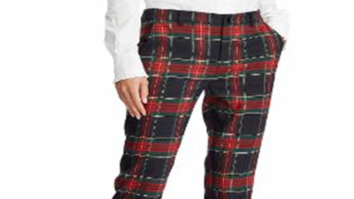 Ralph Lauren Women's Plaid Suit Pants Black Size 12 Petite