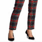 Ralph Lauren Women's Plaid Suit Pants Black Size 12 Petite