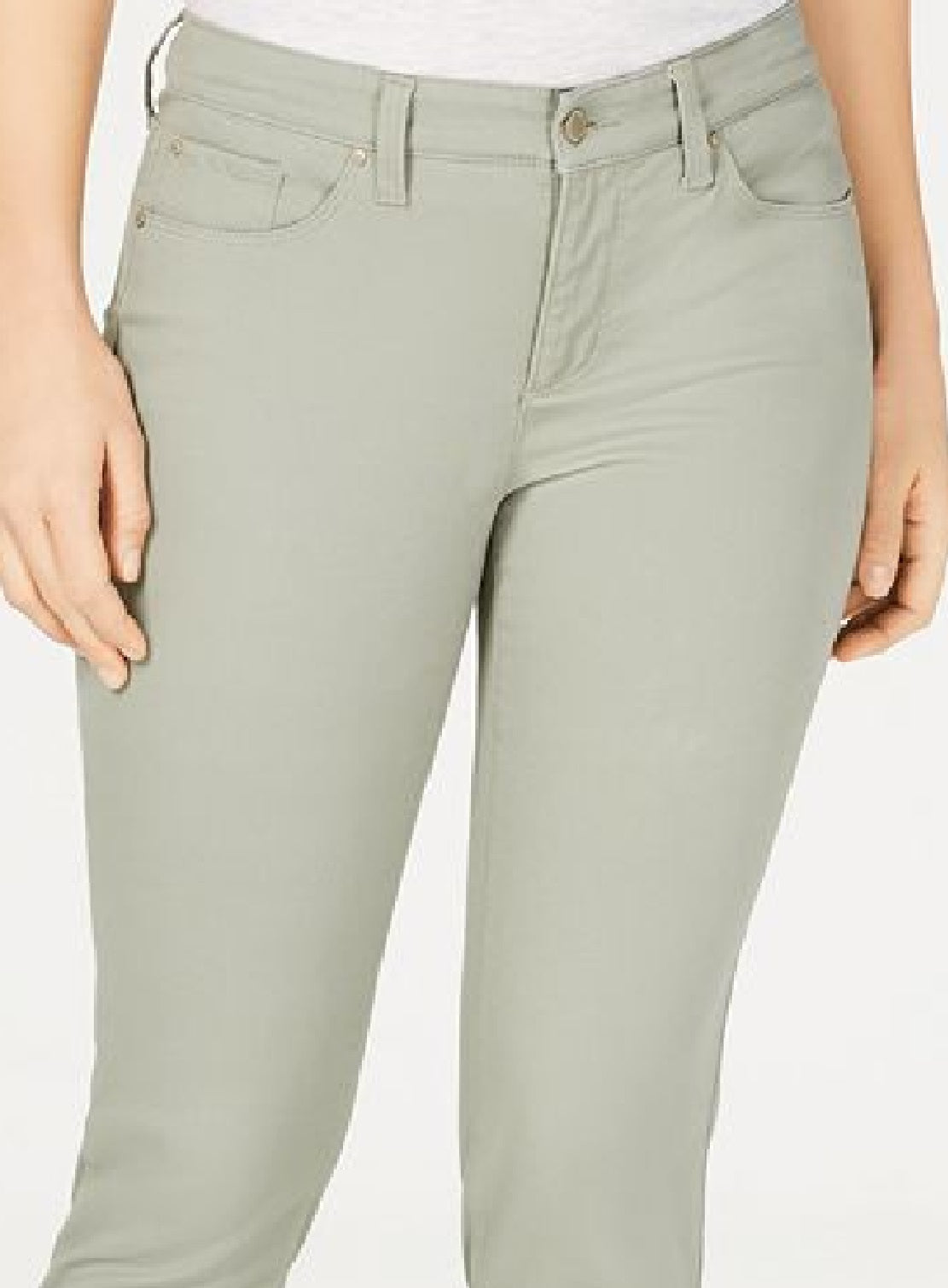 Charter Club Women's Bristol Skinny Ankle Jeans Green Size 6 Petite
