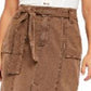 Free People Women's Catching Feelings MIDI Skirt Brown Size 10