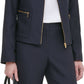 Calvin Klein Women's Twill Zipper Front Jacket Blue Size 10P