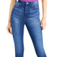 Celebrity Pink Women's Curvy Ultra High Rise Ankle Skinny Jean Blue Size 3/36