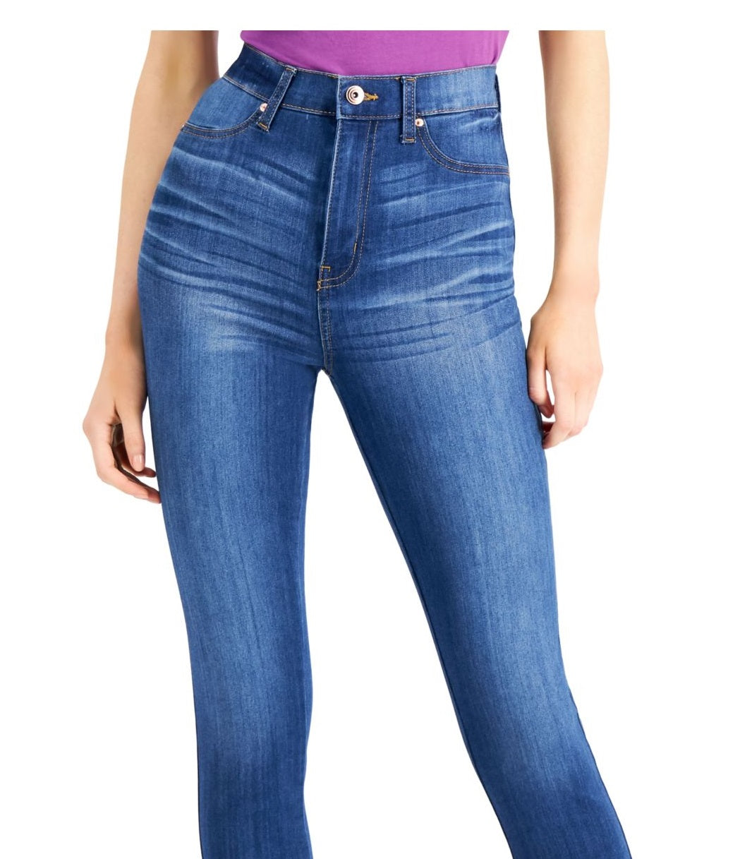 Celebrity Pink Women's Curvy Ultra High Rise Ankle Skinny Jean Blue Size 3/36