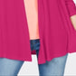 Karen Scott Women's Draped Open-Front Cardigan Pink Size M