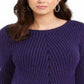 Style & Co Women's Ribbed Knit Sweater Purple Size X-Small