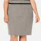 Kasper Women's Printed Sheath Dress Black Size 14W