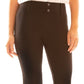 BCX Junior's Pull on Ponte Knit Pants -Brown- Size Large
