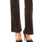 BCX Junior's Pull on Ponte Knit Pants -Brown- Size Large