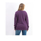 Karen Scott Women's Ribbed Trim Stiped Texture Pullover Sweater Purple size 0X