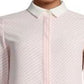 Anne Klein Women's Long Sleeve Stripe CDC Oxford Top White Size XS