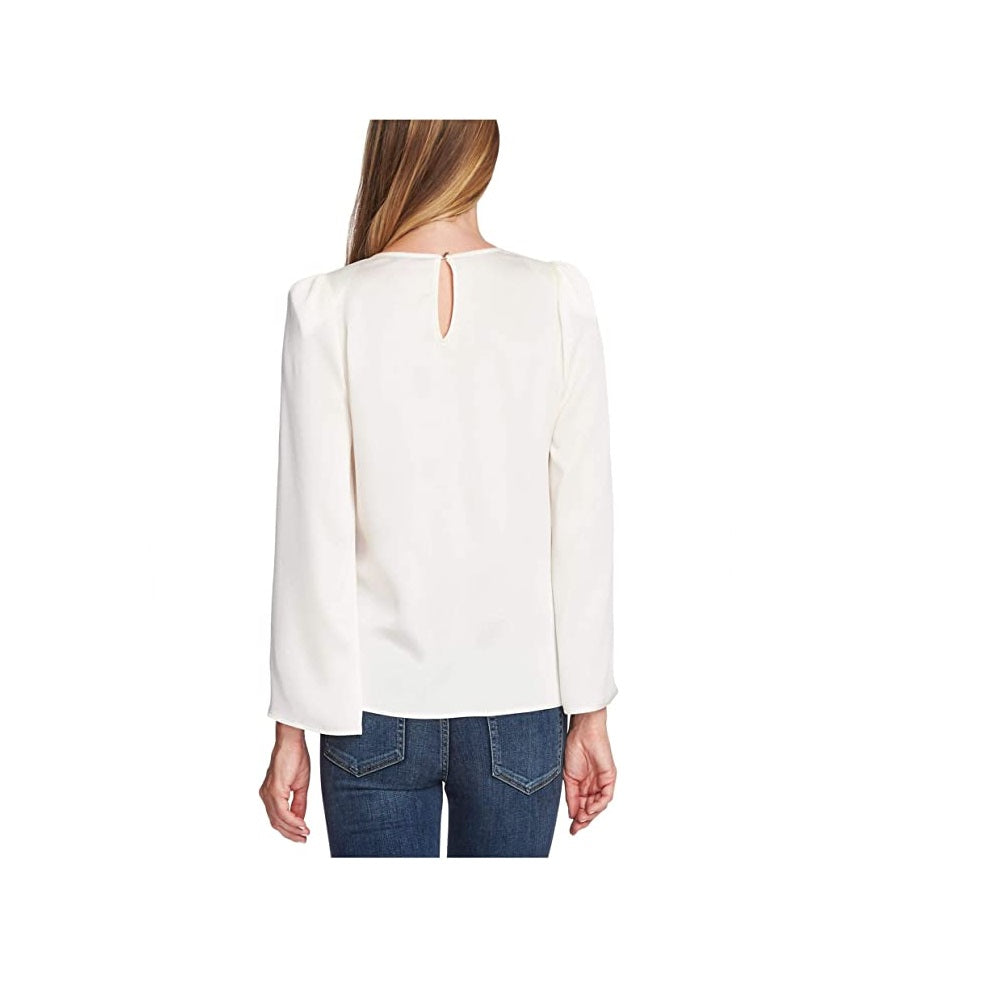Vince Camuto Women's Satin Professional Blouse White Size XL