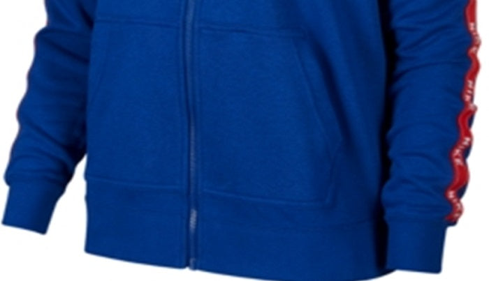 Nike Women's Sportswear Logo French Terry Zip Hoodie Blue Size 2X